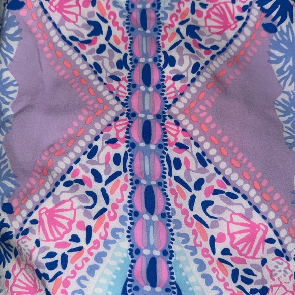 $178 NWT LILLY PULITZER FAWNA OFF SHOULDER DRESS SEASIDE SHINDIG ENGINEERED XL - Picture 9 of 9